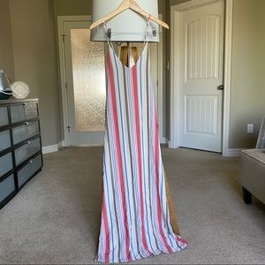 Old Navy. Stripped maxi dress. Large
